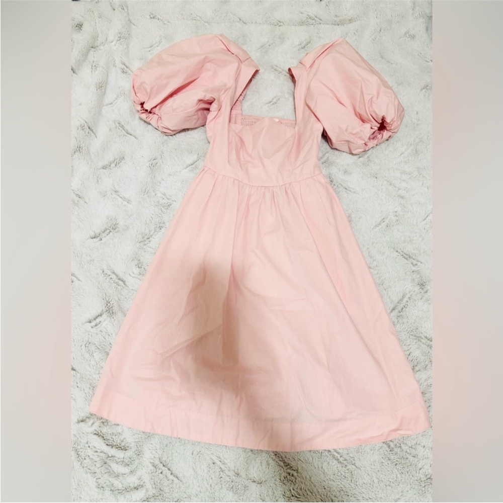 Nwot Anthropologie x Maeve Puff-Sleeve Square-Neck Mini Dress - Picture 4 of 6